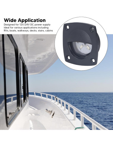 Luz de Pasillo LED ZJchao IP66 58x58mm 10-24V Blanca