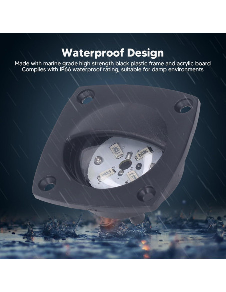 Luz de Pasillo LED ZJchao IP66 58x58mm 10-24V Blanca