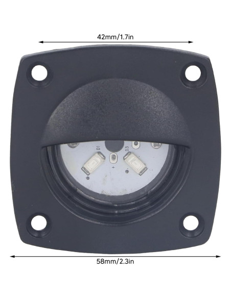 Luz de Pasillo LED ZJchao IP66 58x58mm 10-24V Blanca