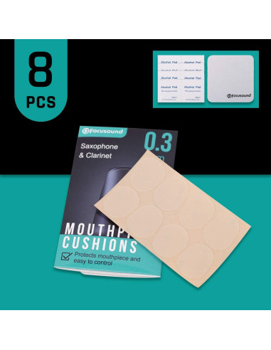 Cojines de Boquilla para Saxofón y Clarinete Focusound 0.3mm