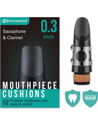 Cojines de Boquilla para Saxofón y Clarinete Focusound 0.3mm