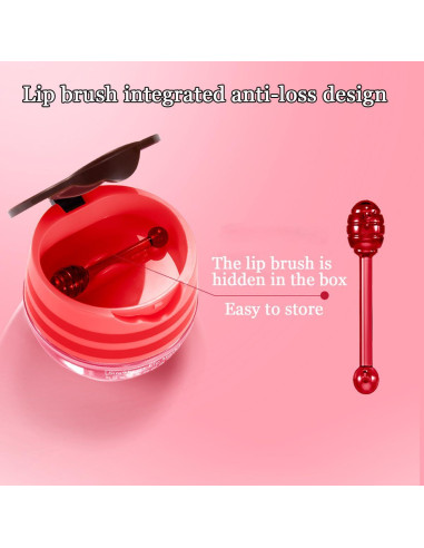 Bálsamo Labial Hidratante WFWJ Tarro de Miel y Fresa 68g