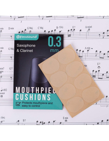 Cojines de Boquilla para Saxofón y Clarinete Focusound 0.3mm