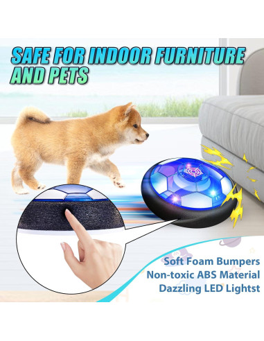 Juguete de Fútbol Flotante Linkowin con Luz LED y Parachoques