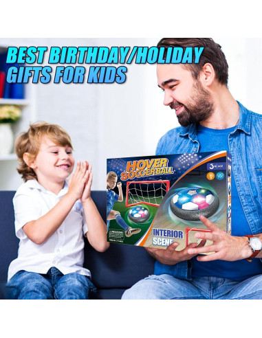 Juguete de Fútbol Flotante Linkowin con Luz LED y Parachoques