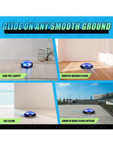 Juguete de Fútbol Flotante Linkowin con Luz LED y Parachoques