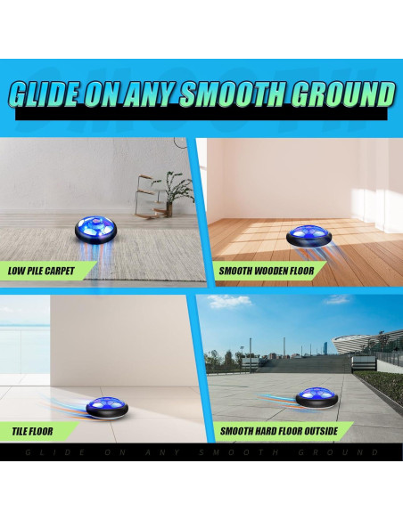 Juguete de Fútbol Flotante Linkowin con Luz LED y Parachoques