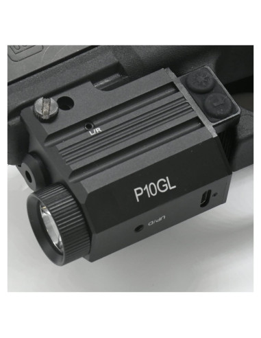 Pistola Láser Verde HiLight P10GL con Linterna 500 Lúmenes USB