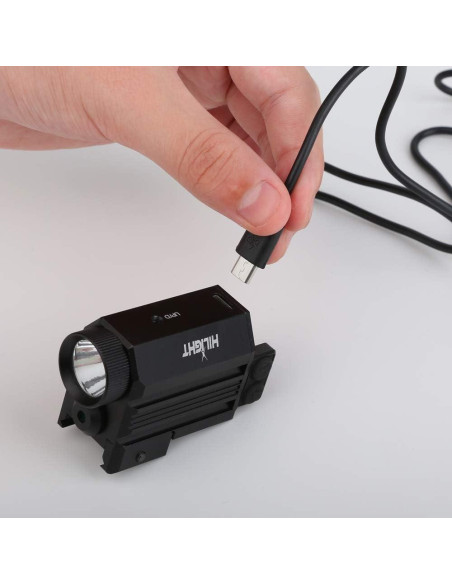 Pistola Láser Verde HiLight P10GL con Linterna 500 Lúmenes USB