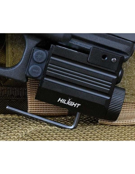 Pistola Láser Verde HiLight P10GL con Linterna 500 Lúmenes USB