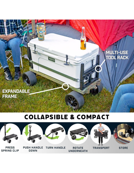 Carro Plegable Mighty Max para Exterior 113.4kg Camo