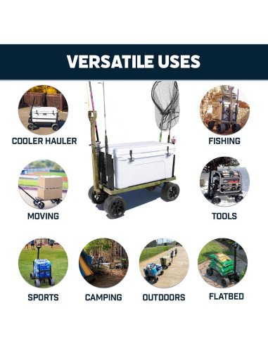 Carro Plegable Mighty Max para Exterior 113.4kg Camo