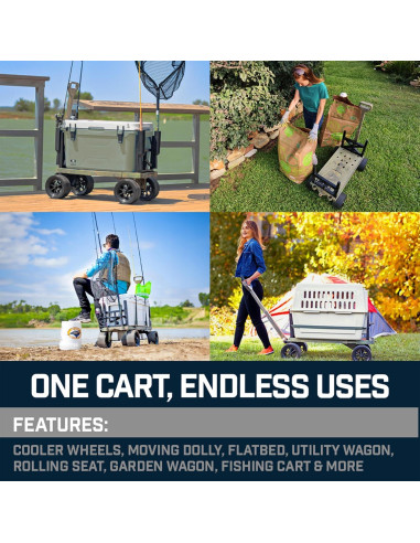 Carro Plegable Mighty Max para Exterior 113.4kg Camo