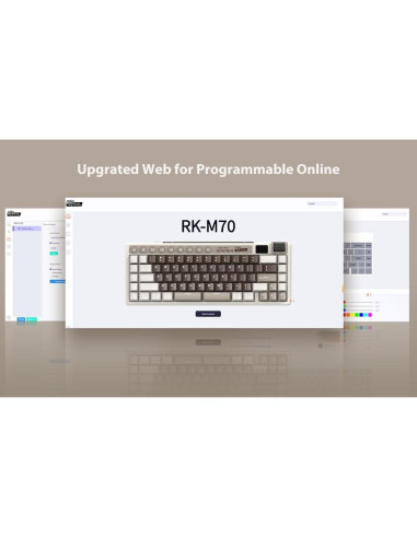 Teclado Mecánico Inalámbrico RK ROYAL KLUDGE M70 75% RGB