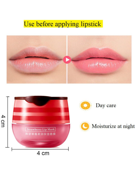 Bálsamo Labial Hidratante WFWJ Tarro de Miel y Fresa 68g