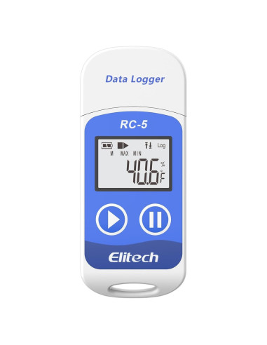 Registrador de Datos de Temperatura Elitech RC-5 USB 32000 Puntos
