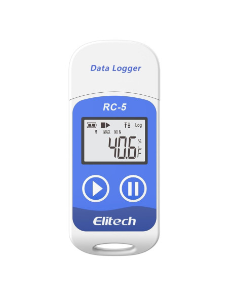 Registrador de Datos de Temperatura Elitech RC-5 USB 32000 Puntos