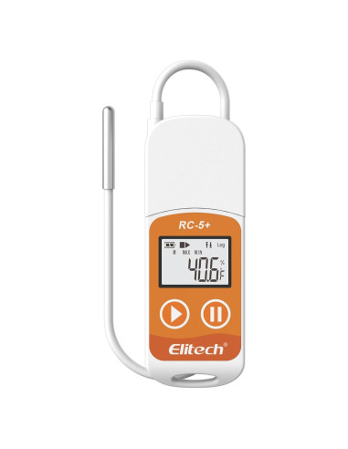 Registrador de Datos de Temperatura Elitech RC-5+ TE USB 32,000 Puntos