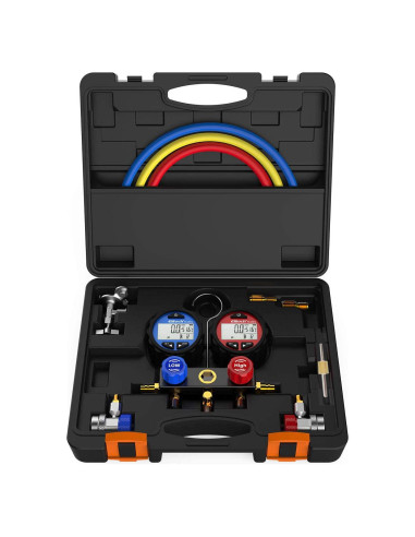 Manómetro de Refrigerante Elitech DMG-3 2 Vías Digital