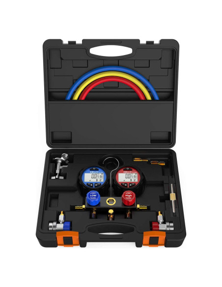 Manómetro de Refrigerante Elitech DMG-3 2 Vías Digital