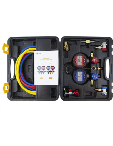 Manómetro de Refrigerante Elitech DMG-3 2 Vías Digital