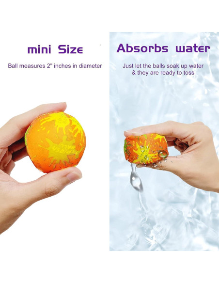 Bolas de Splash Liberty Imports 24 PCS 5.08 cm para Agua