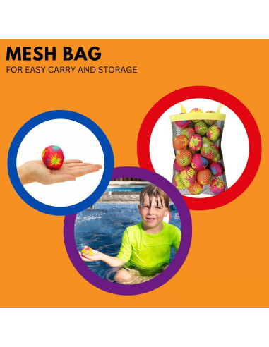 Bolas de Splash Liberty Imports 24 PCS 5.08 cm para Agua