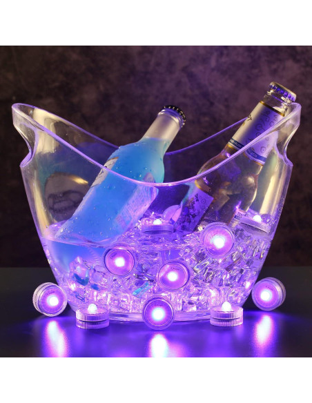 Luces LED sumergibles moradas idyl light 24 unidades IP68