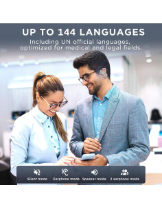 Auriculares Traductores Bluetooth AHBBRY M111 144 Idiomas 2