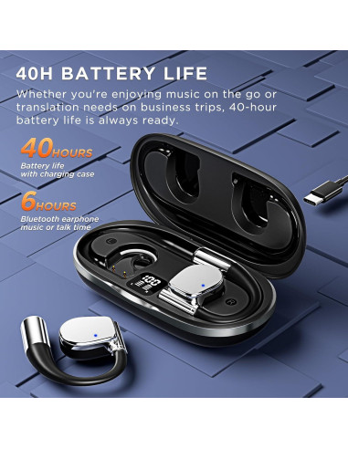 Auriculares Traductores Bluetooth AHBBRY M111 144 Idiomas