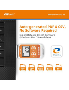 Registrador de Datos Elitech RC-5+ Termómetro USB -30C a +70C 2