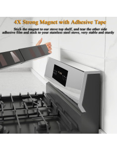 Estante Magnético VANGAYH Ajustable 38.1-76.2 cm para Cocina 2