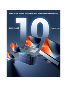 Impresora de Etiquetas Térmicas Memoking 344WF WiFi 300DPI 2