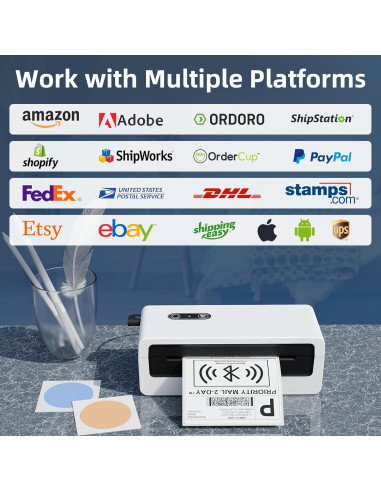 Impresora Térmica de Etiquetas Jiose Bluetooth 4x6 para Envío