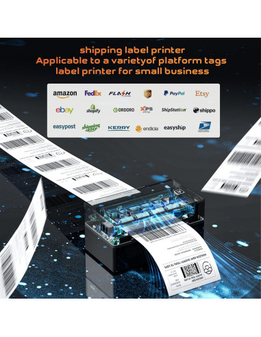 Impresora Térmica Aixiqee Y812 - Etiquetas 4x6 Bluetooth USB