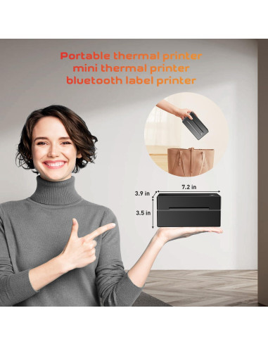 Impresora Térmica Aixiqee Y812 - Etiquetas 4x6 Bluetooth USB