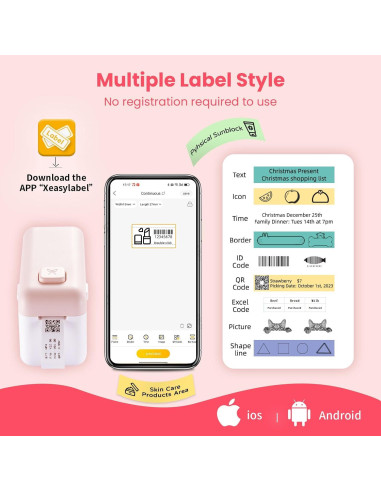 Impresora de Etiquetas Portátil HP4 Bluetooth - 203 DPI