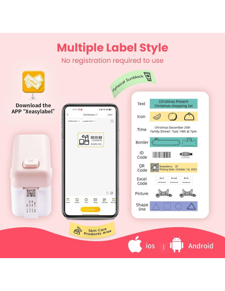Impresora de Etiquetas Portátil HP4 Bluetooth - 203 DPI Impresora de Etiquetas Portátil HP4 Bluetooth - 203 DPI
