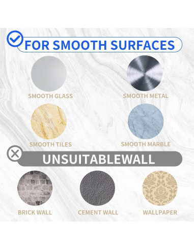 Anclajes de Ventosa HLOGREE 6PCS Alta Resistencia 104kg