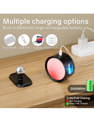 Aplique de Pared LED DUMILOO Recargable con Control Remoto