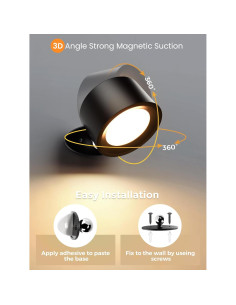 Juego de 2 Apliques de Pared LED Recargables AUDERWIN 2