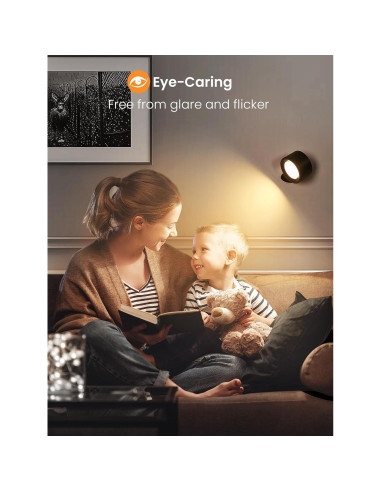 Juego de 2 Apliques de Pared LED Recargables AUDERWIN