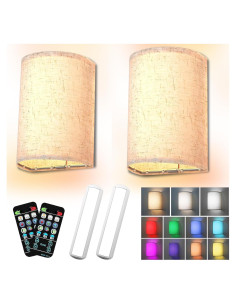 Juego de Apliques de Pared LED Recargables Shineled 25cm