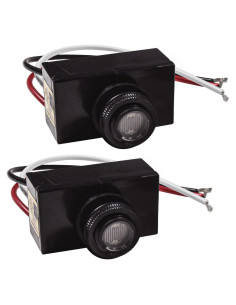 HQRP Sensor de Luz Térmico Fotocélula 2-Pack 1800W 120V