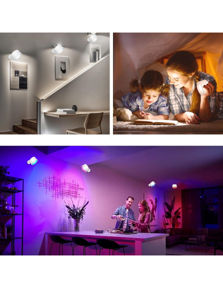 Apliques de Pared LED Adetu 2 Pcs con Control Remoto y Batería