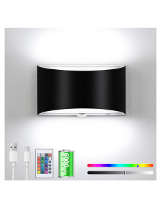Aplique de Pared LED Recargable Hirzsjoy 6000mAh 16 Colores