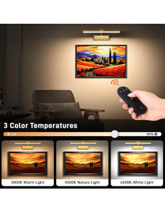 Luz de Imagen Inalámbrica Racokky 39cm Recargable Dorado 2