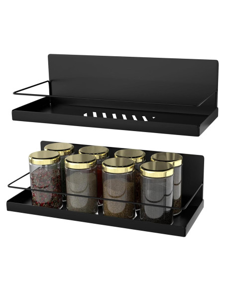 Estante Magnético para Especias HOIDGUB - Paquete de 2, Metal