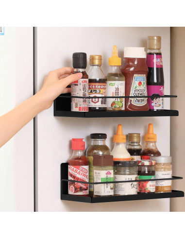 Estante Magnético para Especias HOIDGUB - Paquete de 2, Metal