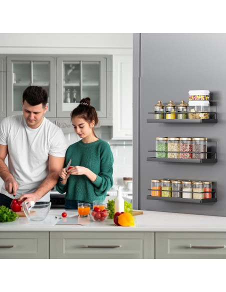 Estante Magnético para Especias HOIDGUB - Paquete de 2, Metal